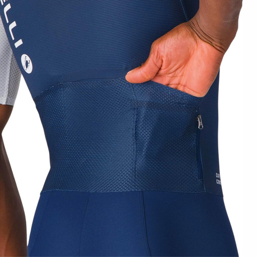 Castelli Saturday Morning Skinsuit Belgian Blue/White