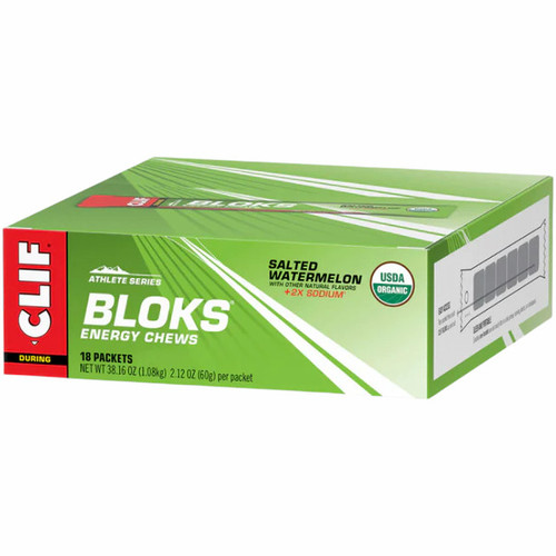 Clif Shot Bloks Energy Chews Salted Watermelon - Box of 18