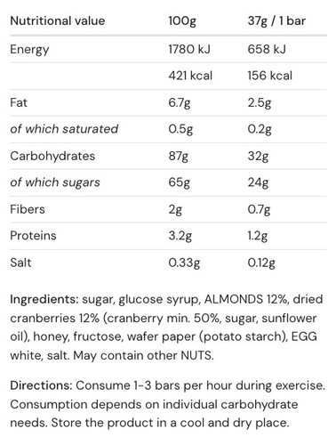 Amacx Energy Nougat Cranberry