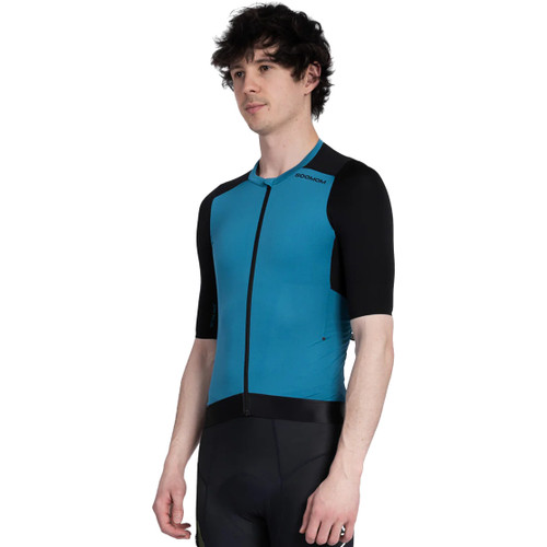 Soomom Escape Trailblock Cycling Jersey Ocean Teal