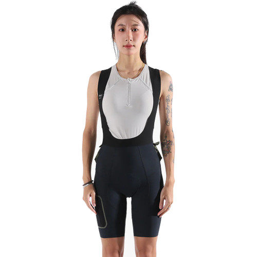 Soomom Womens Escape Trail Utility Bib Shorts Tidewood