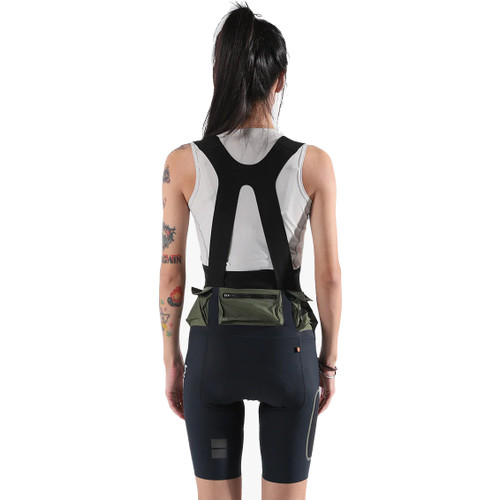 Soomom Womens Escape Trail Utility Bib Shorts Tidewood