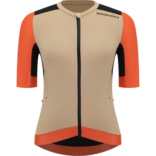 Soomom Womens Escape Trailblock Cycling Jersey Flame