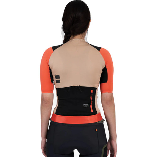 Soomom Womens Escape Trailblock Cycling Jersey Flame