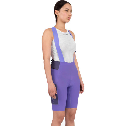 Soomom Womens Escape Utility Bib Shorts Shadowberry