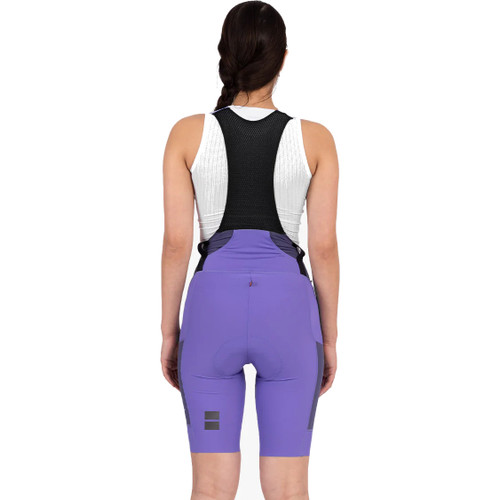 Soomom Womens Escape Utility Bib Shorts Shadowberry