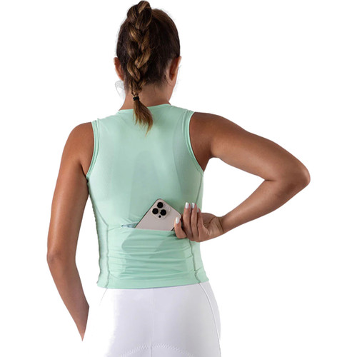 Soomom Womens Sleeveless Base Aero Vest Mistleaf