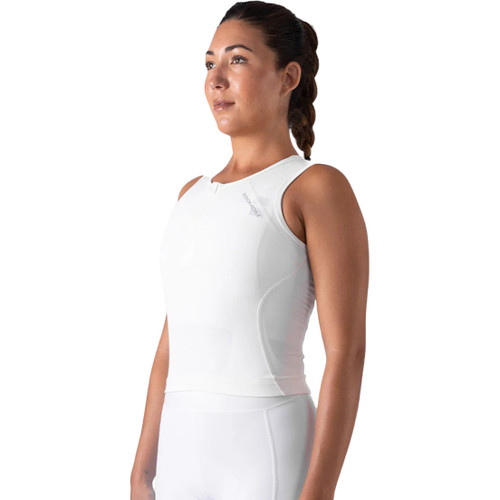 Soomom Womens Sleeveless Base Aero Vest White Drift