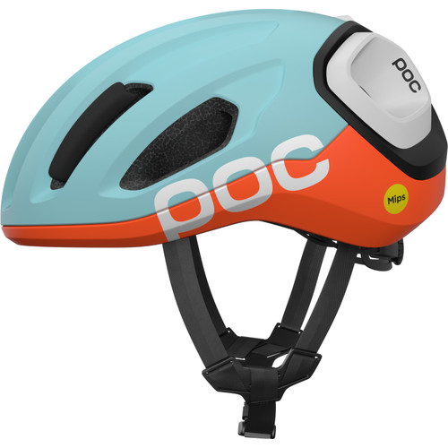 POC Amidal Road Helmet Indicolite Blue Matt/Carnelian Orange Matt