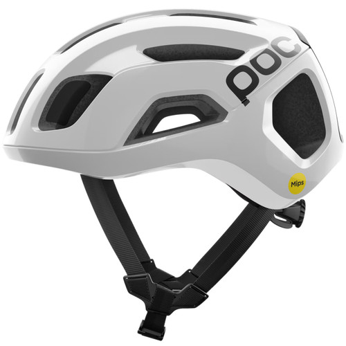 POC Ventral Air MIPS Road Helmet Hydrogen White/Uranium Black Matt w/Logo