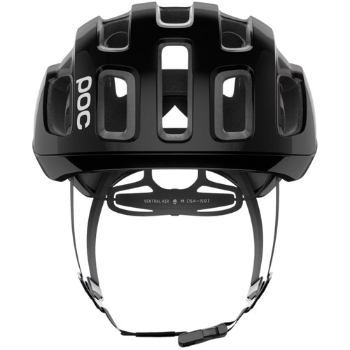 POC Ventral Air MIPS Road Helmet Uranium Black Matt/Hydrogen White w/Logo
