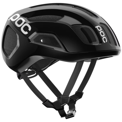 POC Ventral Air MIPS Road Helmet Uranium Black Matt/Hydrogen White w/Logo