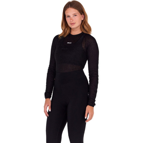 Santini Alpha Long Sleeve Baselayer Black
