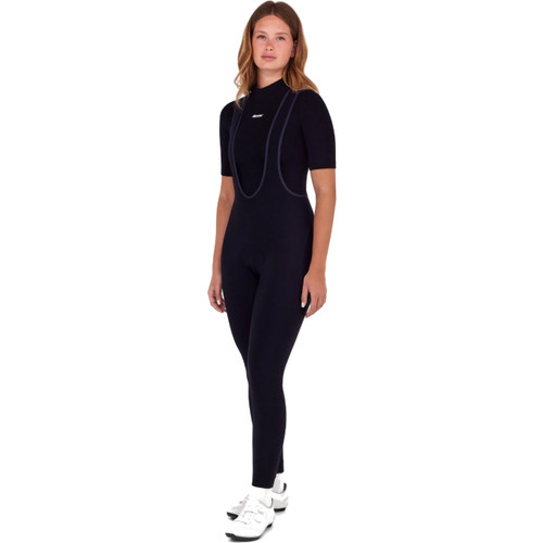 Santini RTR Winter Fleece Bibtights FB Womens Black