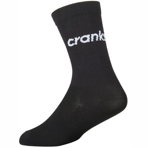 Caffeine and Cranks Socks Cranks Logo Black