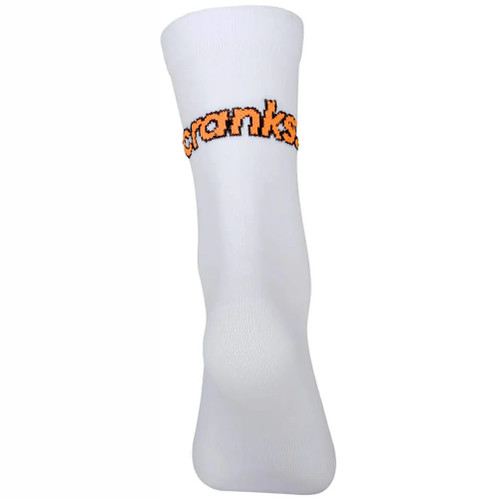 Caffeine and Cranks Socks Cranks Logo Fluro