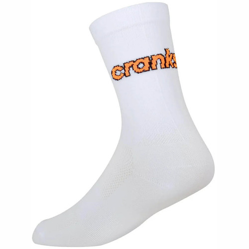 Caffeine and Cranks Socks Cranks Logo Fluro