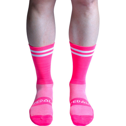 PEDALI Ascent Socks Fluro Pink Socks