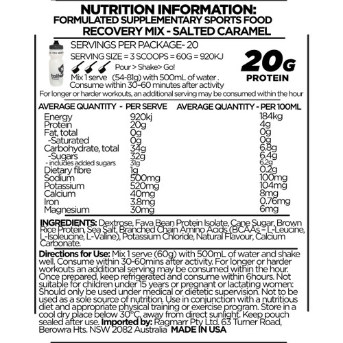 Tailwind Recovery Mix 1.2kg Salted Caramel