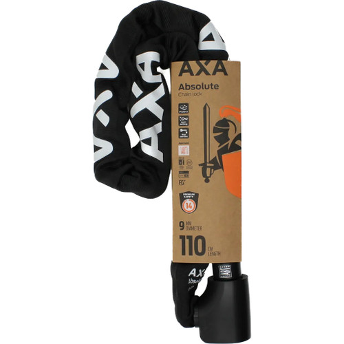 AXA Absolute 110cm x 9mm Chain Key Lock