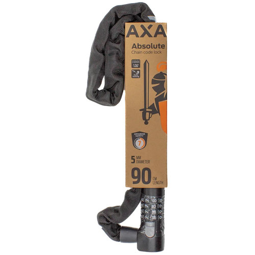 AXA Absolute 90cm x 5mm Chain Combo Lock