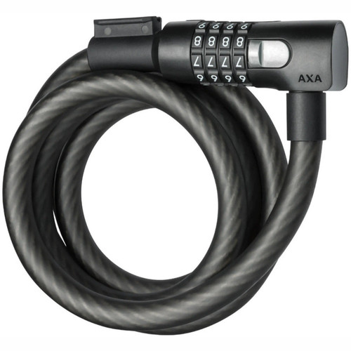 AXA Resolute 180cm x 15mm Black Cable Combo Lock