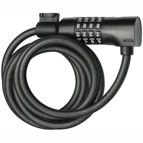 AXA Resolute 180cm x 8mm Black Cable Combo Lock