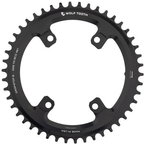 Wolf Tooth 110 BCD 4 Bolt Asymmetric Chainring For GRX Drop-Stop B