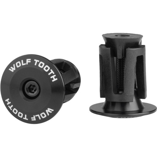Wolf Tooth Alloy Bar End Plugs Black