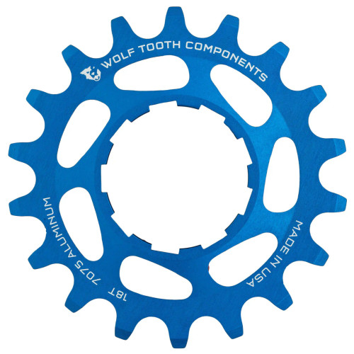 Wolf Tooth Aluminum Single Speed Cog Blue