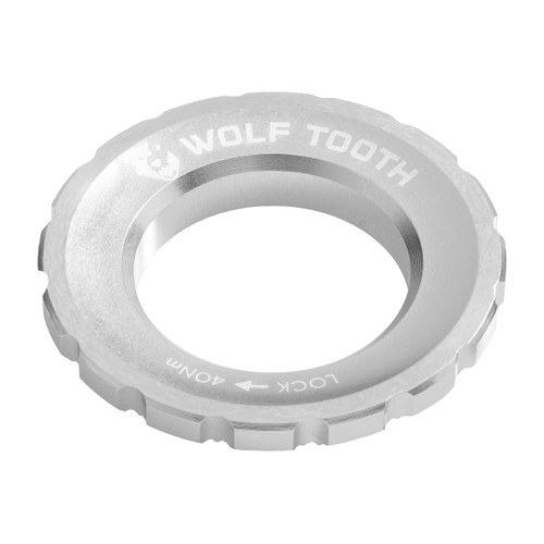 Wolf Tooth Centrelock Rotor Lockring Raw Silver