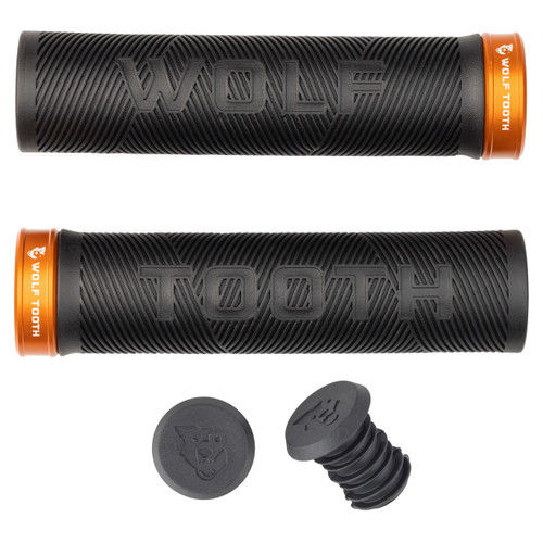 Wolf Tooth Echo Lock-On Grips Black/Orange