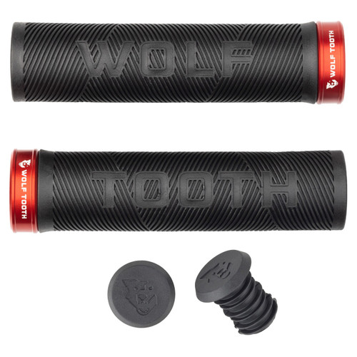 Wolf Tooth Echo Lock-On Grips Black/Red