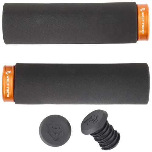 Wolf Tooth Fatpaw Lock-On Grips Black/Orange