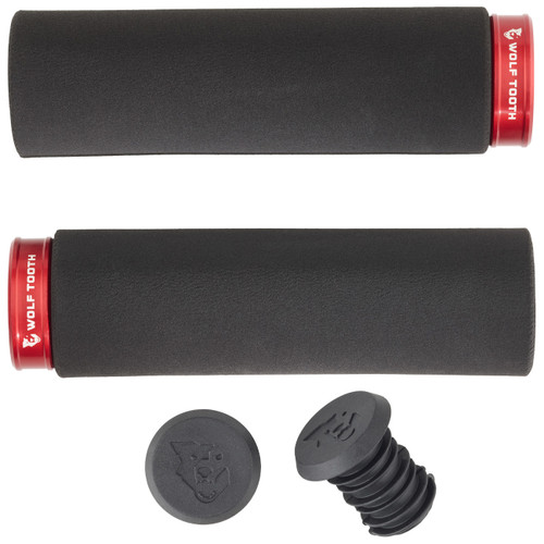 Wolf Tooth Fatpaw Lock-On Grips Black/Red