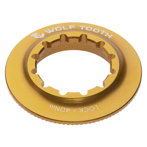 Wolf Tooth Internal Centerlock Rotor Lockring Gold