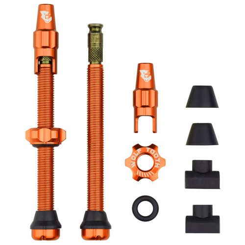 Wolf Tooth Tubeless Valve Kit for Clik Valves 60mm Orange