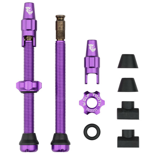 Wolf Tooth Tubeless Valve Kit for Clik Valves 60mm Ultraviolet Purple