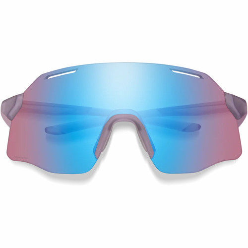 Smith Vert Sunglasses Matte Meteorite Crystal W/ ChromaPop Low Light Rose Blue Mirror Lens