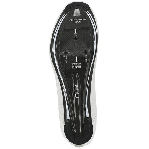 FLR FNT-9 Knit Carbon Road Shoe White