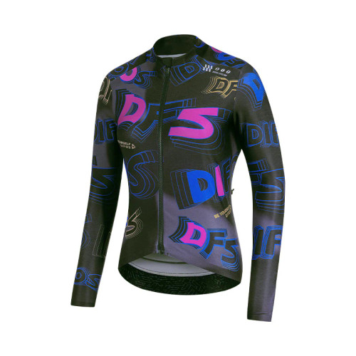 Santic Difos Van Sko Thermal L/S Jersey Black