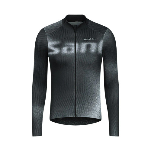 Santic Planet Thermal L/S Jersey Black