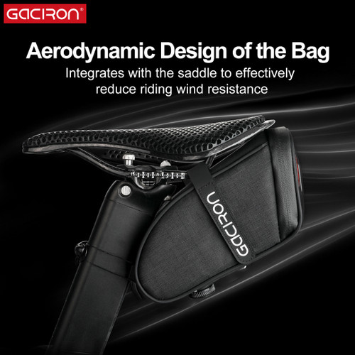 Gaciron Bird Nest Aero Saddle Bag w/Smart Tail Light