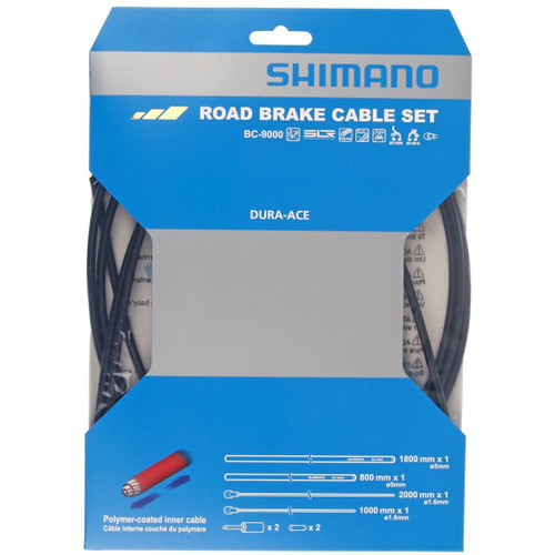 Shimano Dura-Ace BR-9000 Polymer Coated Road Brake Cable Set Black