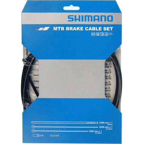 Shimano Stainless Steel MTB Brake Cable Set Black