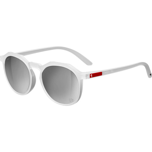 Sungod McLaren F1 Team LN1 Silverstone Zephyrs Sunglasses Frosted Clear with Blue Lens