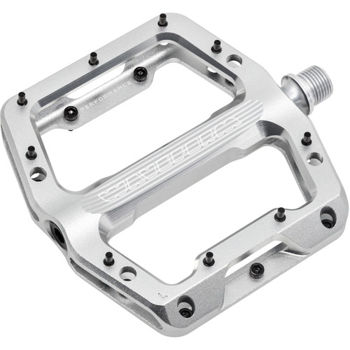 Wolf Tooth Waveform Performance Flat Pedal Raw Silver