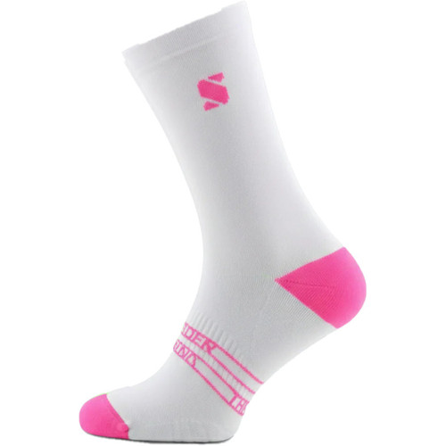 Sockeloen Running Socks White/Neon Pink
