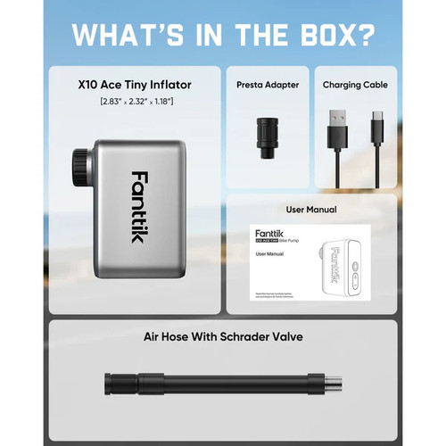 Fanttik X10 Ace Tiny Mini Electric Bike Pump