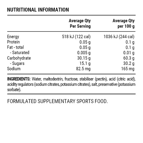 PILLAR Performance Gel 30 Original Energy Gel 50g